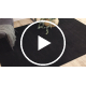 Alfombra de lavado moderna LINDO negro, antideslizante, peluda